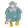 doudou plat chat vert avec attache tétine doudou plat chat vert avec attache tétine