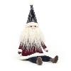 Poupée peluche Père Noël au bonnet de lutin Poupée peluche Père Noël au bonnet de lutin