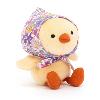 PETIT POUSSIN JAUNE AU FOULARD FLEURI PETIT POUSSIN JAUNE AU FOULARD FLEURI