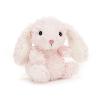 peluche petit lapin bélier rose doux