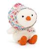 PETIT POUSSIN CRÈME AU FOULARD FLEURI PETIT POUSSIN CRÈME AU FOULARD FLEURI