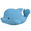 Joli petit dauphin bleu en caoutchouc naturel hochet et jouet de bain Joli petit dauphin bleu en caoutchouc naturel hochet et jouet de bain