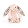 peluche lapin rose avec du tissu liberty peluche lapin rose avec du tissu liberty