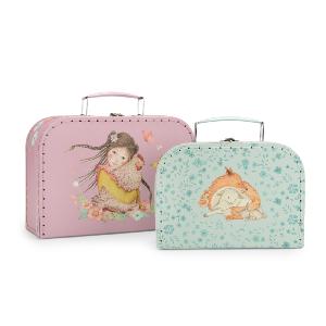 SET DE DEUX VALISETTES EN CARTON "les Rosalies"