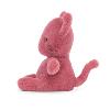 PETITE PELUCHE CHATON ROSE AUX COURTES PATTES