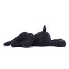 GRANDE PELUCHE ÉLÉPHANT ALLONGÉ À PLAT VENTRE