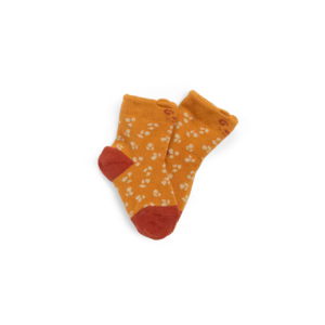 CHAUSSETTES BICOLORES ROUILLE/CURRY