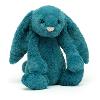 peluche lapin coloris bleu minéral hauteur 31 cm