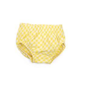 BLOOMER PETITE CULOTTE VICHY JAUNE "Pomme des Bois"