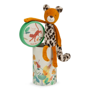 POUPÉE PANTIN TAÏGO LE LÉOPARD série " la forêt MAWA"