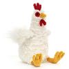 BESSIE LA PELUCHE POULE BLANCHE 