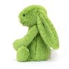 PELUCHE LAPIN COLORIS VERT POMME (H : 31 cm)