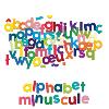 COFFRET DE MAGNETS EN BOIS ALPHABET 80 LETTRES MINUSCULES