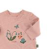TEE-SHIRT  ROSE IMPRIMÉ FLORAL "week-end à la ferme"