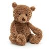 PELUCHE OURS BRUN CLAIR TAILLE MOYENNE 30 CM