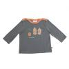 ERIC tee-shirt gris motif feuilles Pomme des Bois ERIC tee-shirt gris motif feuilles Pomme des Bois