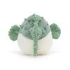 PELUCHE LE POISSON GLOBE BLANC ET VERT