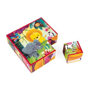 KUBKID LES ANIMAUX DE LA JUNGLE NEUF CUBES