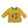 TEE-SHIRT EN COTON FLAMMÉ OCRE "les animaux du monde"