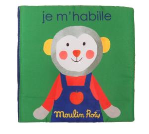 LIVRE EN TISSU JE M'HABILLE "les Popipop"