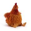 PELUCHE LA BELLE ET DOUCE POULE ROUSSE