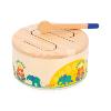 PETIT TAMBOURIN EN BOIS DRUM GIOIA