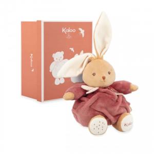PELUCHE BOULE PATAPOUF LAPIN COLORIS BORDEAUX