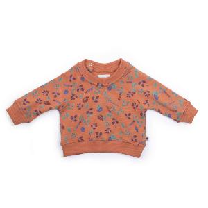 SWEAT MOLLETON MOTIF CRAYONS "Pomme des Bois"