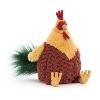 peluche CLUNY le coq aux trois couleurs