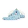 PELUCHE LE MAGNIFIQUE DRAGON BLEU CIEL