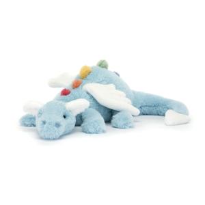 PELUCHE LE MAGNIFIQUE DRAGON BLEU CIEL