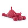 Grande peluche hippopotame allongé  plat ventre