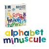 coffret de magnets en bois alphabet de 80 lettres minuscules