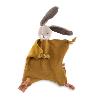 DOUDOU PLAT LAPIN OCRE "série trois petits lapins"