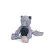 PELUCHE LE PETIT CHAT GRIS BABA-BOU