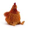 peluche Cécile la poule rousse super douce