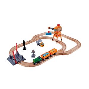 LE CIRCUIT DE TRAIN AVEC GRUE DE DÉCHARGEMENT