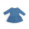 robe en coton molleton imprimé pois bleus robe en coton molleton imprimé pois bleus