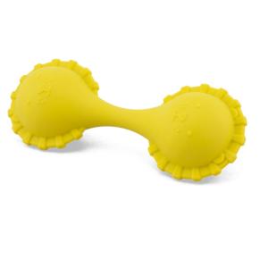 HOCHET MARACAS JAUNE EN SILICONE SOUPLE ET DOUCE