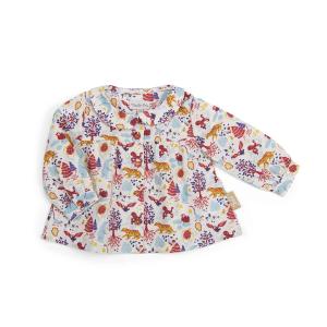 BLOUSE EN POPELINE IMPRIMÉE "les animaux du monde"