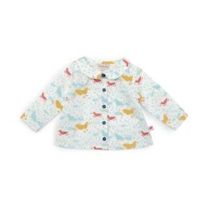 BLOUSE IMPRIMÉ CHIENS SOUS LA PLUIE "collection WOUF"