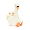 peluche cygne et ses poussins