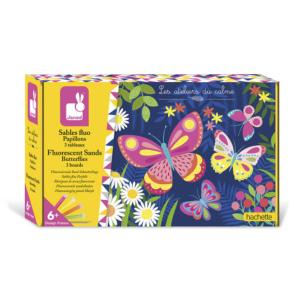 KIT CRÉATIF SABLES FLUO PAPILLONS