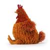 PELUCHE LA BELLE ET DOUCE POULE ROUSSE