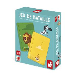 JEU DE BATAILLE ILLUSTRÉ SUR LE THÈME DES ANIMAUX D'AFRIQUE