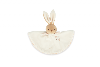 DOUDOU PETIT LAPIN ROND COLORIS CRÈME