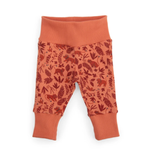 PANTALON LEGGINGS FANTAISIE JUNGLE COLORIS OCRE ROUGE