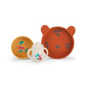 SET DE VAISSELLE EN SILICONE série "la forêt MAWA"