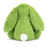 PELUCHE LAPIN COLORIS VERT POMME (H : 31 cm)