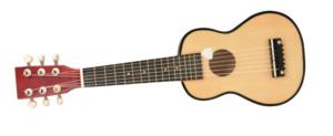 GUITARE EN BOIS AVEC CORDES DE RECHANGE ET PLECTRUM